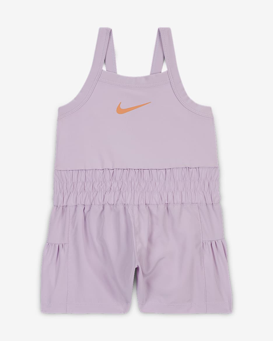 Nike Dri-FIT Sunny Swoosh Baby (12-24M) Runsie Romper. Nike.com